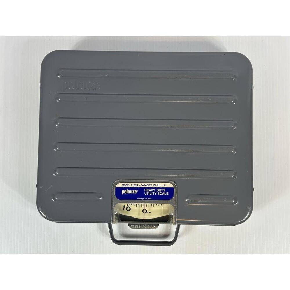 Vintage Pelouze Heavy Duty Utility Scale 100 Pound Capacity Model P100S Gray